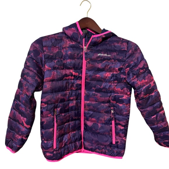 Eddie Bauer Other - ⚡️Eddie Bauer Kids Puffer Jacket - Purple and Pink Camo Size 10/12